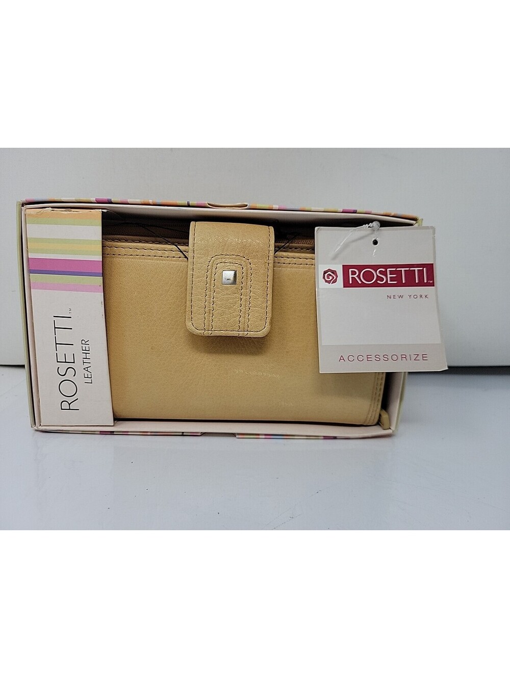 NEW Camel Color Leather ROSETTI Purse